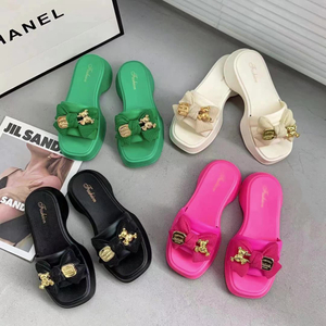 Summer Eva Pool Flip Flops Woman Clip Toe Soft Bottom Pillow Slippers for Women Platform Non-Slip Beach Slides Sandals
