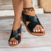 Summer Wedge Sandals Women Buckle Strap Platform Rome Sandals Woman Open Toe Thick Bottom Non-Slip Sandalias
