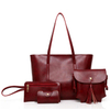 Wholesale Woman New Fashion Four-Piece Shoulder Bag Set PU Messenger Bag Wallet Handbag