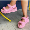 Women Sandals Summer New Flat British Wind Embroidery Thick-soled Casual Roman Designer Shoes Platform Sandals