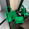 Handbag Felt Crocodile Pattern Tote Crossbody Shoulder Bags Women's Bag Circular 2 Piece Set 