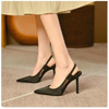 Women Sandals Sexy Open Toe Ankle Strap High Heels Ladies Shoes Mid Thin Heel Summer Party Wedding Shoes