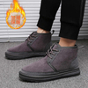 Designer 2023 Winter New Thick Sole Snow Boots Men's Short Sleeve Leather Fur Cotton Shoes