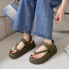 Wholesale spring summer new Korean style women platform sole fashion casual flip-toe sandals