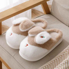 Cute Rabbit Ear Slipper Women Winter Plush Warm Ladies Indoor Cotton Family Shoes Slides Cartoon Women Home Slippers