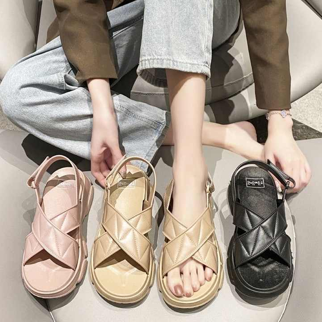 Women Platform Sandals 2023 Summer Fashion Outdoor Beach Flip Flops Slippers Casual Ladies Non-Slip Thick Sole Shoes