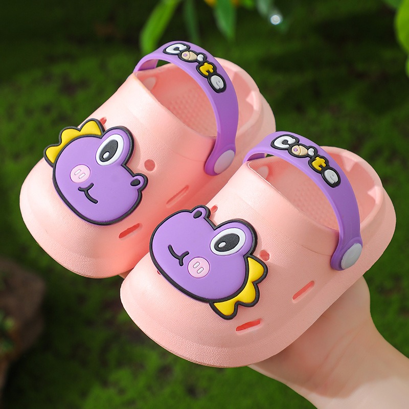 Baby Dinosaur Slippers Boy Summer Kid Girls Home Sandals Children Light Garden Shoes Wholesale