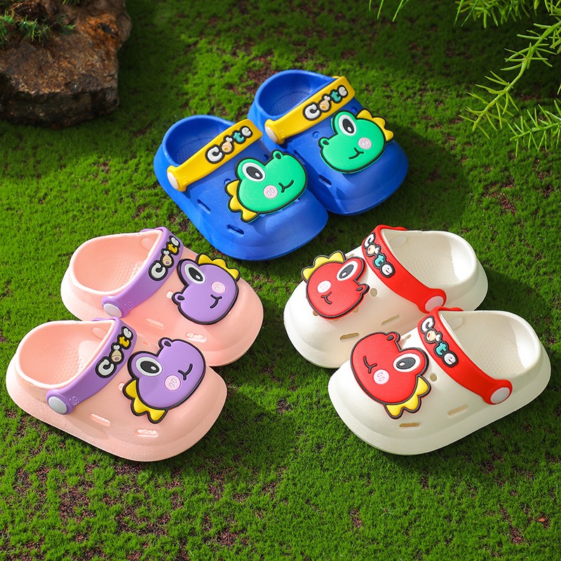 Baby Dinosaur Slippers Boy Summer Kid Girls Home Sandals Children Light Garden Shoes Wholesale