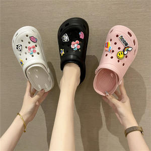 Women's Platform Sandals Slide Garden Shoes Lady Wedge Clogs Mules Animals cartoon
