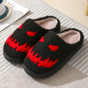 Halloween Home Cute Cartoon Warm Non-slip Winter Slippers Women Skull Couple Plush Drag Thriller Hand Claw Creative Shoes