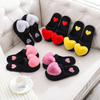 Women Winter Heart Shoes Woman Slides Plush Home Slippers Ladies Indoor House Winter Warm Fur Slippers