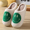 Household Indoor Slippers Fleece Cotton Shoes Winter Short Plush Slippers Couple Ladies Soft-Soled Flat Shoes