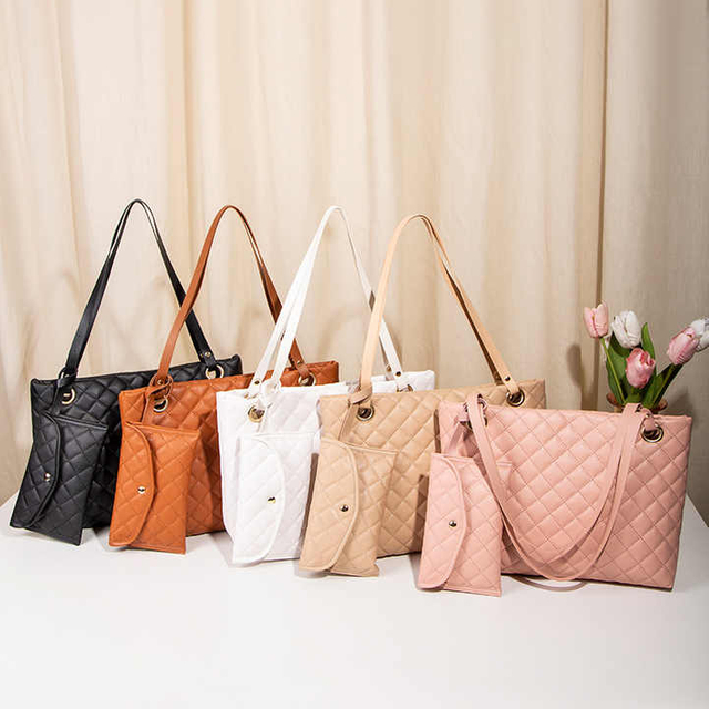 Tote Bag Wallet Two-Piece Set Fashion Women's Shoulder Bag Versatile Lady