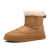 Ankle Flats Platform Women Snow Boots Suede Plush Warm Casual Winter Thick Goth Shoes Chelsea 