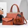 Fashion Brand Women's Bag 2 Piece Set PU Leather Women's Handbag Tote Bag High Quality Luxury Crossbody Bag