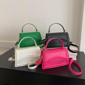 Hot Sale Flap Sling Shoulder Bags Women Leather Handbag Solid Color Crossbody Messenger Bag Purse Female 