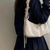 Pleated Women PU Cloud Bags Leisure Hand Bags Armpit Shopping Shoulder Bags Female 