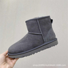 Women's New Brand Flat Heel Short Barrel Snow Boots Women's Autumn/Winter Thickened plush Warm Cotton Shoes Snow Boots