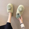 Winter Warm Home Women Fur Faux Slippers Cute Fruit Cotton Non-slip Soft Indoor Bedroom Floor Shoes