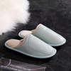 Mens winter slippers short plush indoor shoes unisex fashion leather slipper women bedroom foot wear