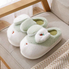 Cute Rabbit Ear Slipper Women Winter Plush Warm Ladies Indoor Cotton Family Shoes Slides Cartoon Women Home Slippers