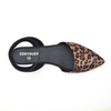 Women Leopard Pointed Casual Sandals Elastic Band Slippers Women Breathable Slip-on Female Shoes