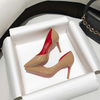 Women dress Pumps Sexy Black Woman High Heeled Shoes Elegant Party Leather Pointed Toe Luxury 