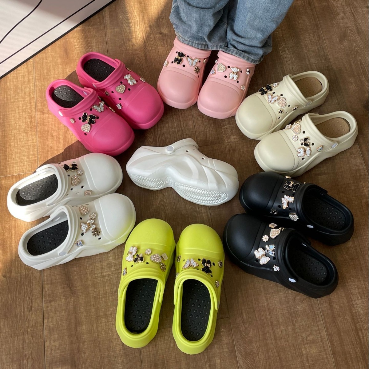Summer Women Slippers Platform Clogs Garden Shoes Outdoor Beach Sandals Women Shoes Wedges Slippers Indoor Outdoor Slides
