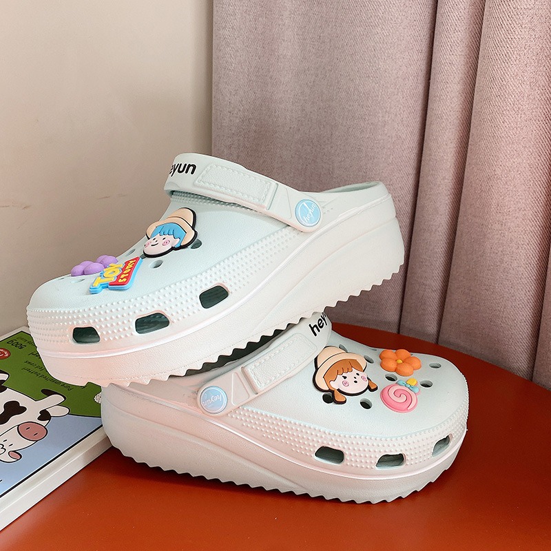 Summer Garden Shoes,Ladies Cloud Garden Shoes,Cartoon Mules Clogs,Cartoon Beach Slippers,Ladies Beach Slippers