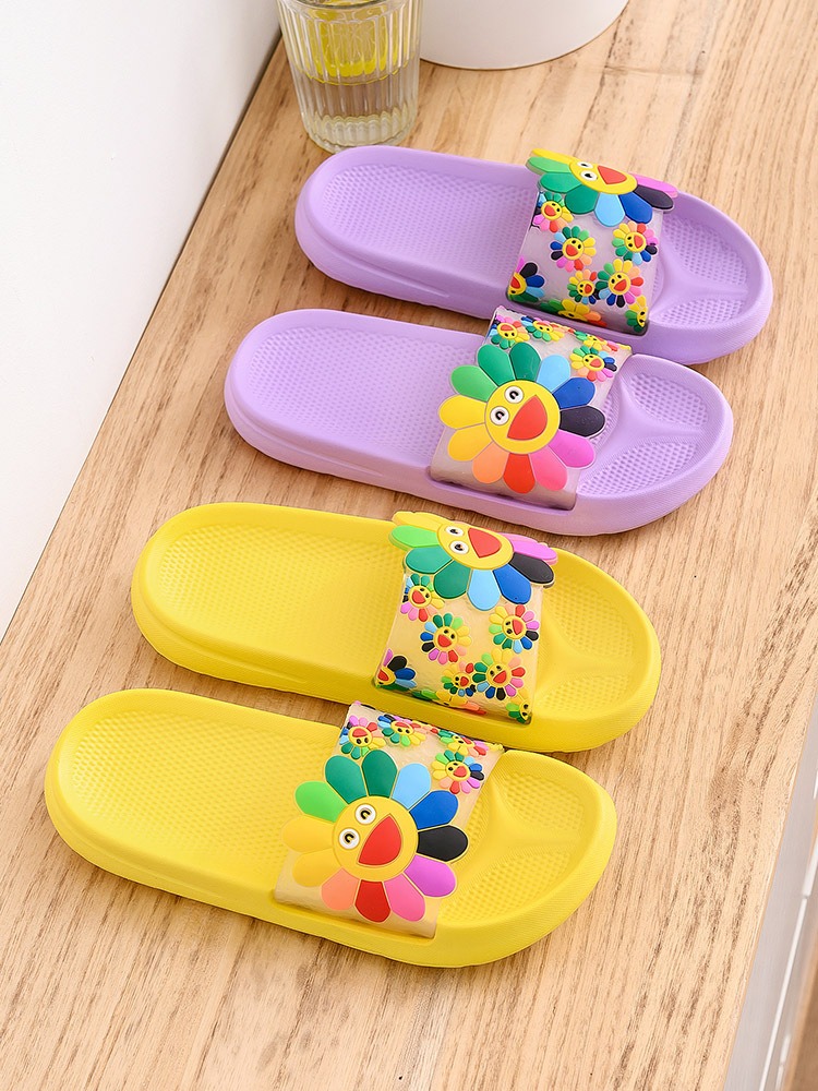 Beach Slippers Platform Sandals Kids Casual Flats Flip Flops Girl Outside Summer Home Bath Indoor Shoes