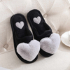 Women Winter Heart Shoes Woman Slides Plush Home Slippers Ladies Indoor House Winter Warm Fur Slippers
