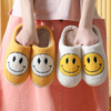 Household Indoor Slippers Fleece Cotton Shoes Winter Short Plush Slippers Couple Ladies Soft-Soled Flat Shoes