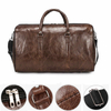 Retro Brown Men's Hand Luggage Bag Leather Large Capacity Travel Bag Business Weekend One Shoulder Messenger Bag