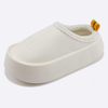 Women Fur Waterproof Slippers Winter Warm Plush Household Slides Indoor Home Thick Sole Footwear Non-Slip Solid Couple Sandals