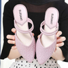 Pointed Toe Sandals Elegant Women Slippers Summer Fashion Outdoor Wedge Heels Sandals Women Waterproof Lady Fashion Shoes