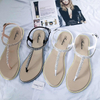 Summer Rhinestone Flat Sandals Casual Shoes Sexy Flip-Flop Ladies Shoes for Women