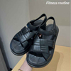 Fashion Women's Summer Sandals New Casual Flats Strap Peep Toe Beach Comfortable Roman Walking Shoes