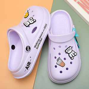 Toddler Boys Girls Garden Shoes Classic Cartoon Clogs Slides Sandals Beach Slipper Summer Children