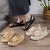 Women Gladiator Flat Heels Sandals Summer Shoes Ankle Strap Platform Casual Sandalias