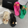 Summer Eva Pool Flip Flops Woman Clip Toe Soft Bottom Pillow Slippers for Women Platform Non-Slip Beach Slides Sandals