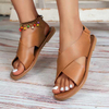 Summer Wedge Sandals Women Buckle Strap Platform Rome Sandals Woman Open Toe Thick Bottom Non-Slip Sandalias