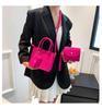 Handbag Felt Crocodile Pattern Tote Crossbody Shoulder Bags Women's Bag Circular 2 Piece Set 