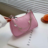 Fashion Simple Shoulder Bag PU Waterproof Underarm Bag Women Multi-colored Butterfly Chain Bag
