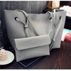 Wholesale 2 Set Women Handbags Large Capacity Bag Ladies Simple Leather Tote Shoulder Bags