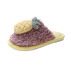 Winter Warm Home Women Fur Faux Slippers Cute Fruit Cotton Non-slip Soft Indoor Bedroom Floor Shoes