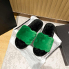 Winter Women Furry Slippers Soft Plush Floor Shoes Indoor Ladies Warm Home Slippers Open Toe Fluffy House Slides