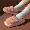 Women Warm Plush Home Slippers Anti Slip Autumn Winter Shoes Indoor House Floor Soft Silent Slides for Bedroom 