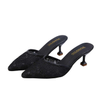 Spring summer new fashion lace high-heeled sandals sexy pointed toe stiletto high heels women