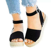 Women's Ankle Strap Platform Sandals Casual Shoes Women Summer Fashion Weave Non-Slip Sandalias