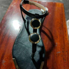 New Women Fashion Casual Beach Outdoor Summer Sandals Metal Decoration Ladies Flat Shoes